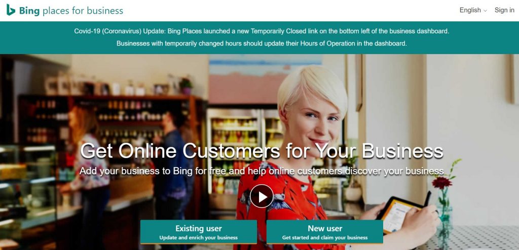 Bing Places for Business