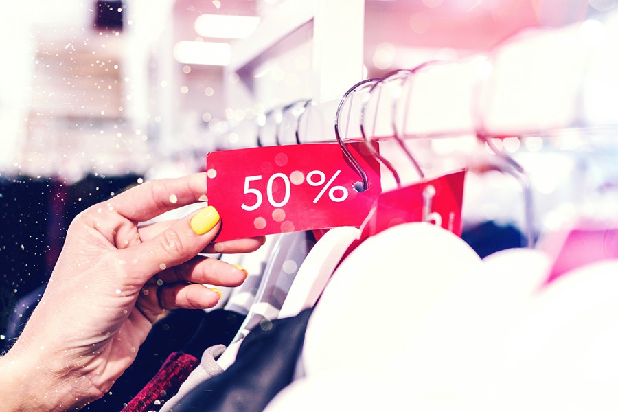 A tag showing a 50% discount