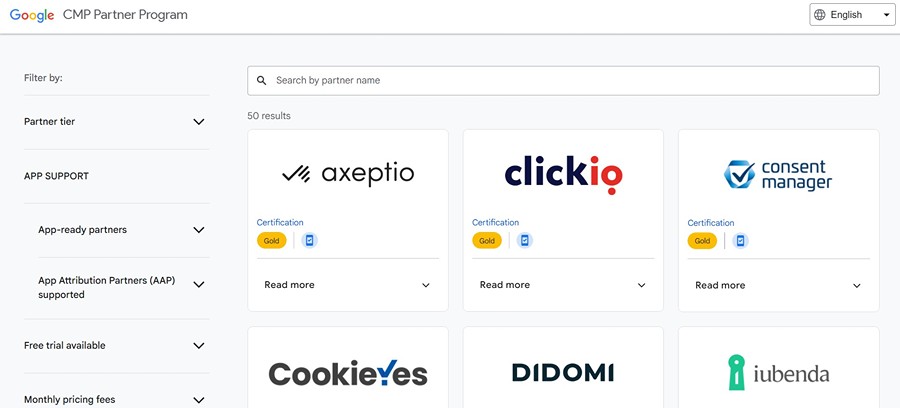 Google’s CMP Partner Programme